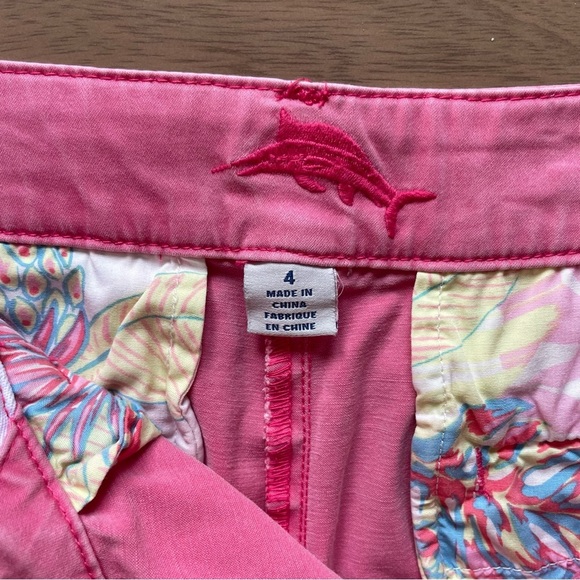 Tommy Bahama Pink Bermuda Shorts Lightweight Cotton Casual - Picture 4 of 8